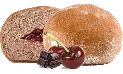 Chocolate Mochi with Cherry