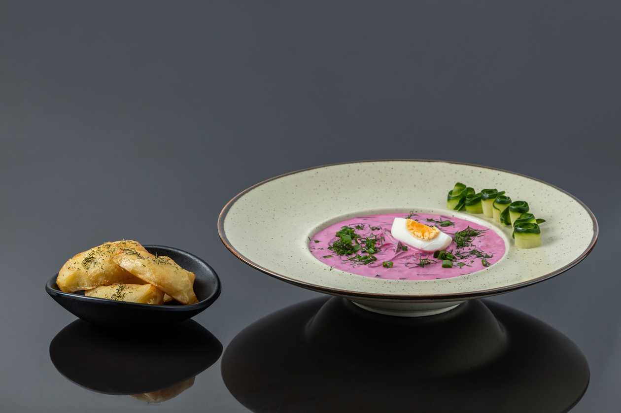 Cold beetroot soup