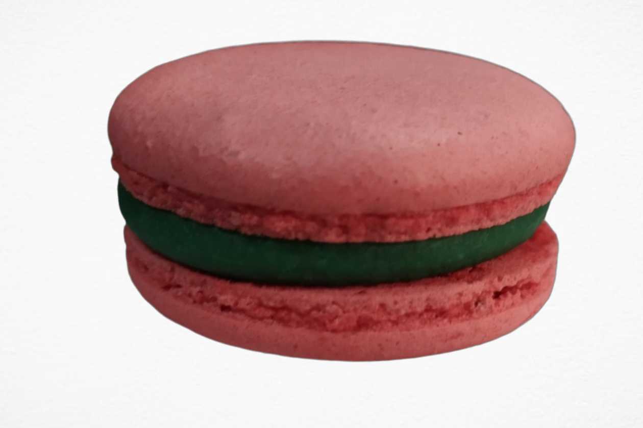 Coconut-Cherry Macaron