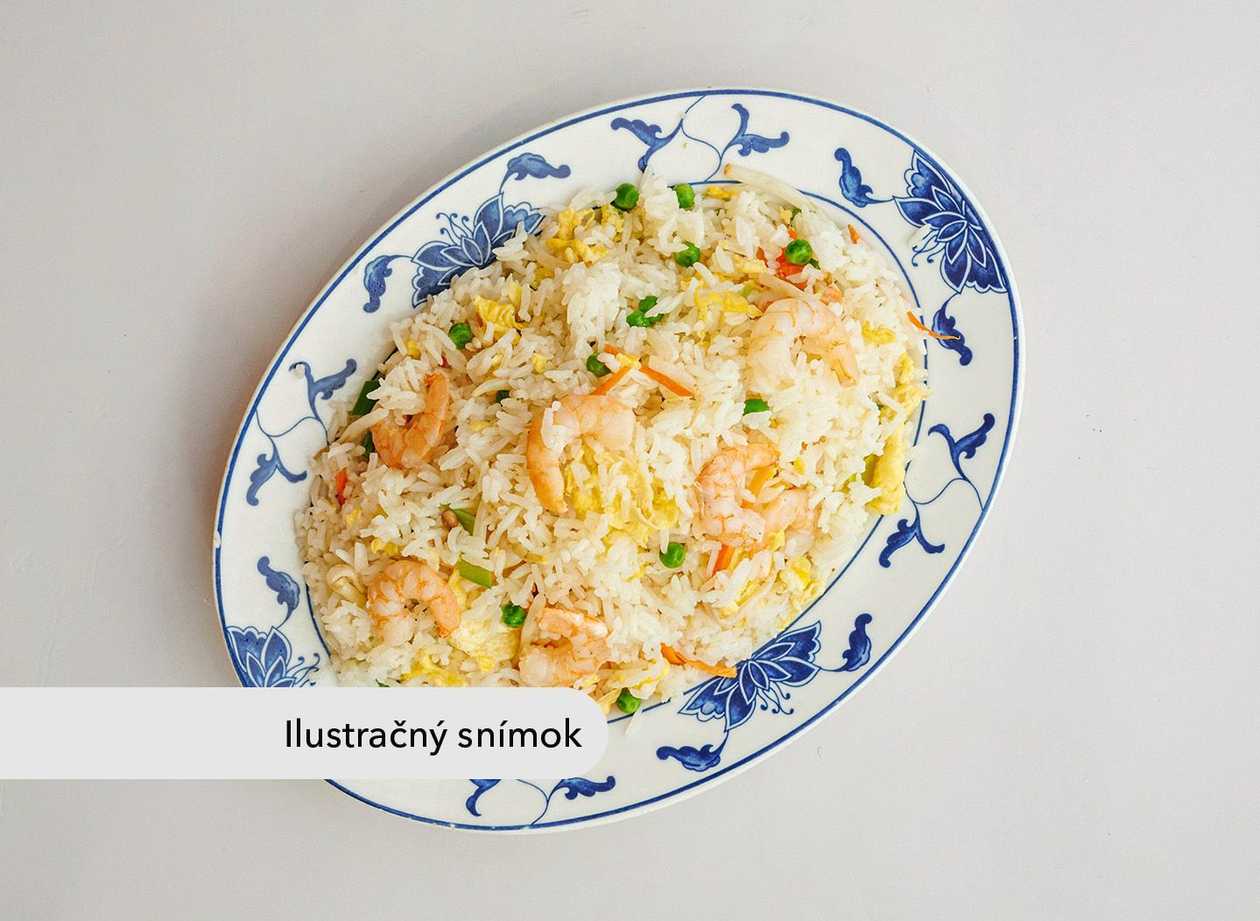 Rice noodles fried with prawns