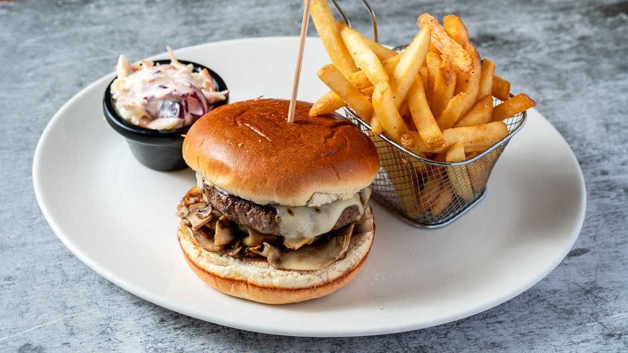 Mushroom Swiss Burger