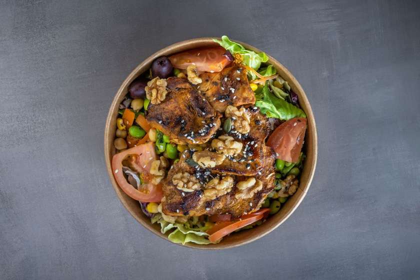 Grilled Chicken and Walnut Salad