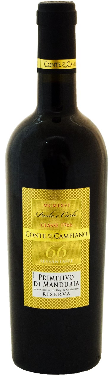 Conte di Campiano Primitivo Riserva15% 75cl