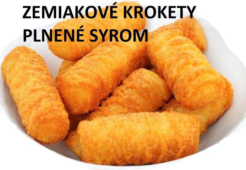 5ks.Zemiakové krokety plnené syrom