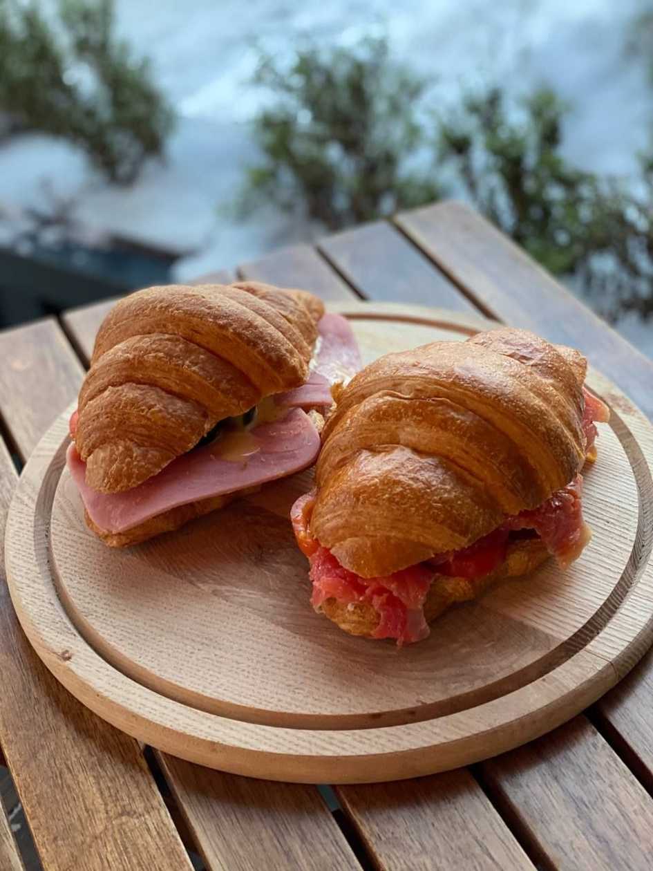 Croissant with Salmon