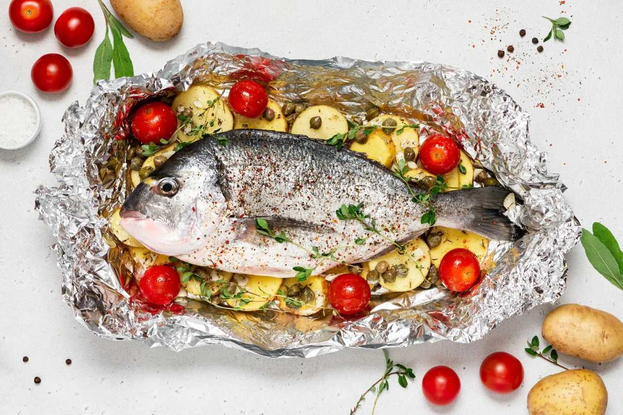 Sea bream a cartuccio
