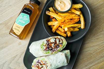 COMBO Crispy Chicken Wrap + Small Fries + Iced Tea