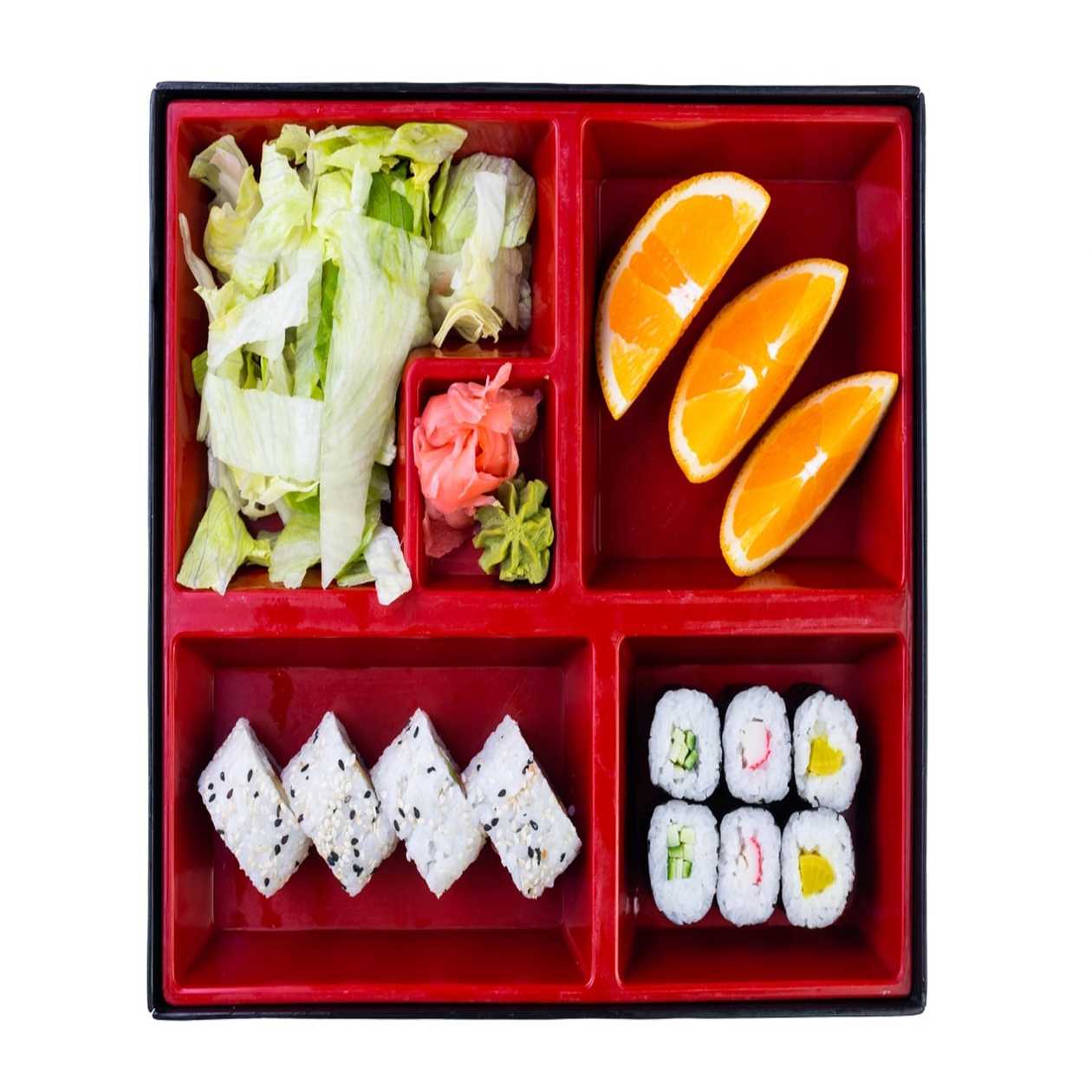 California sesame bento