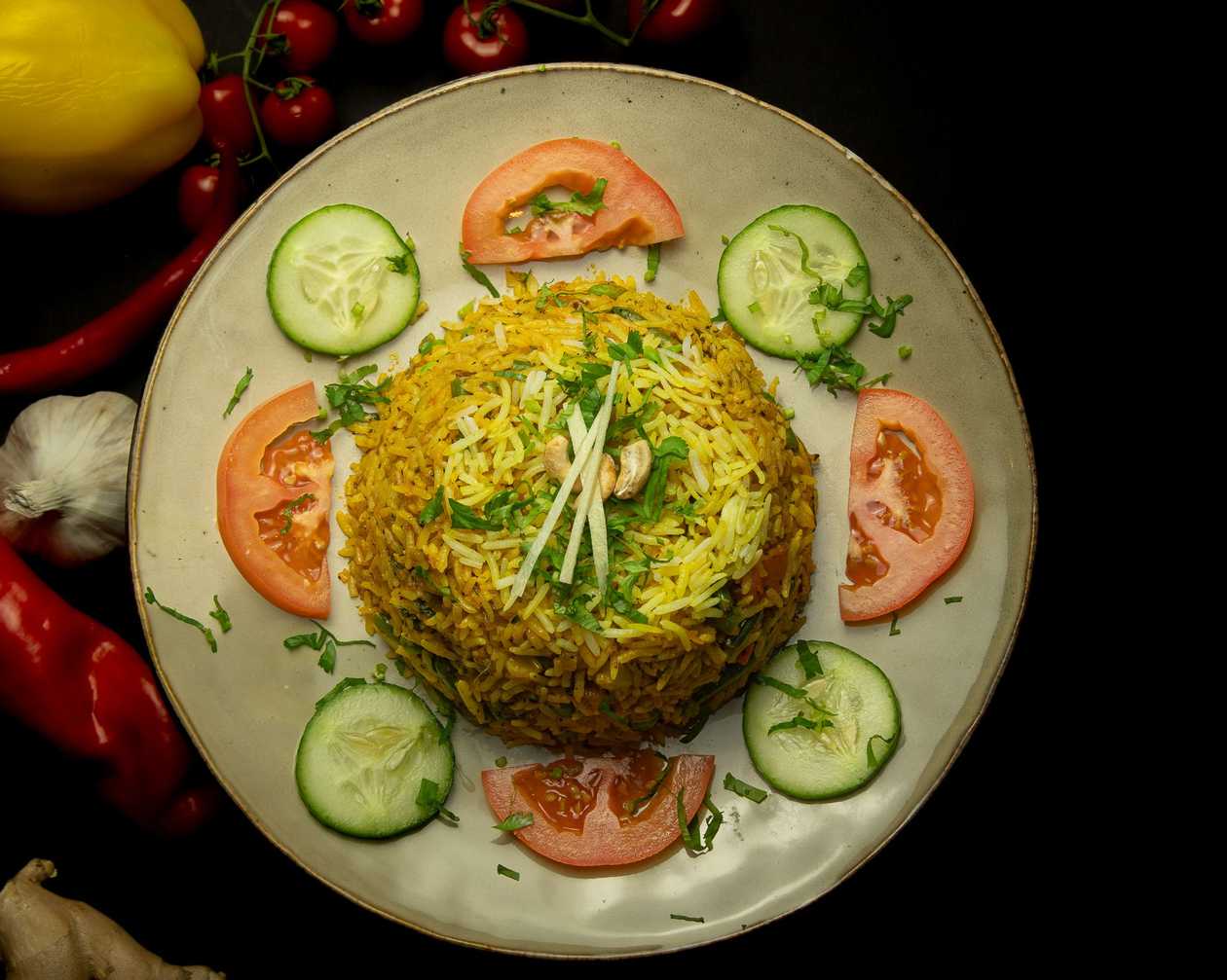 Biriyani with vegetables