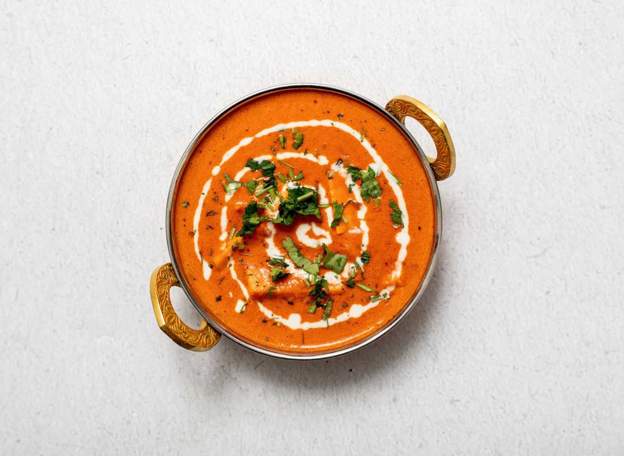 BUTTER PANEER MASALA + rice alebo naan /1,3,7/