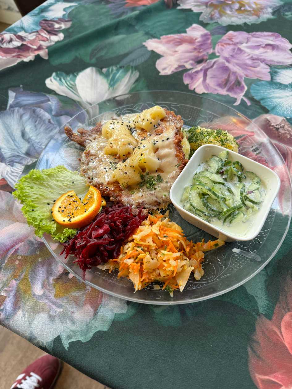 Chicken Fillet With Yellow Cheese and Pineapple