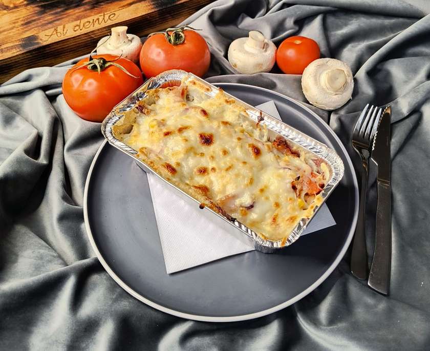 Baked kapsalon, rice/fries