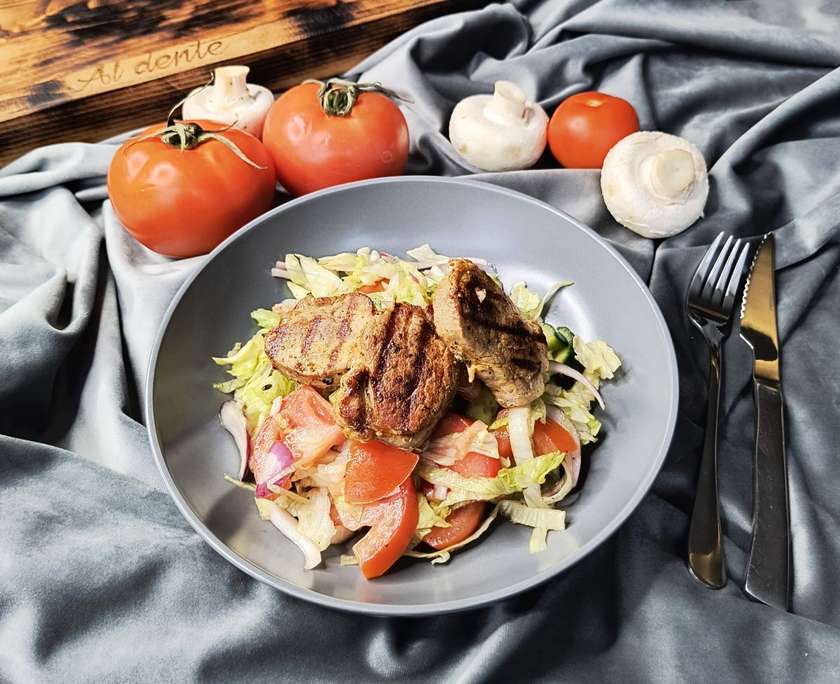 Al Dente salad + pork tenderloin