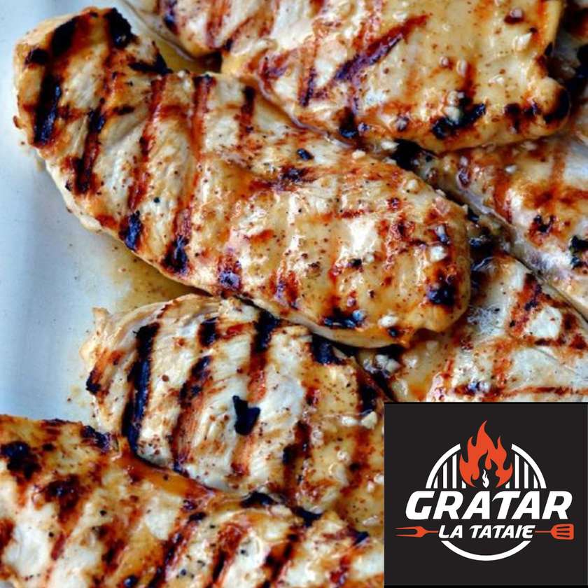 Chicken breast on charcoal