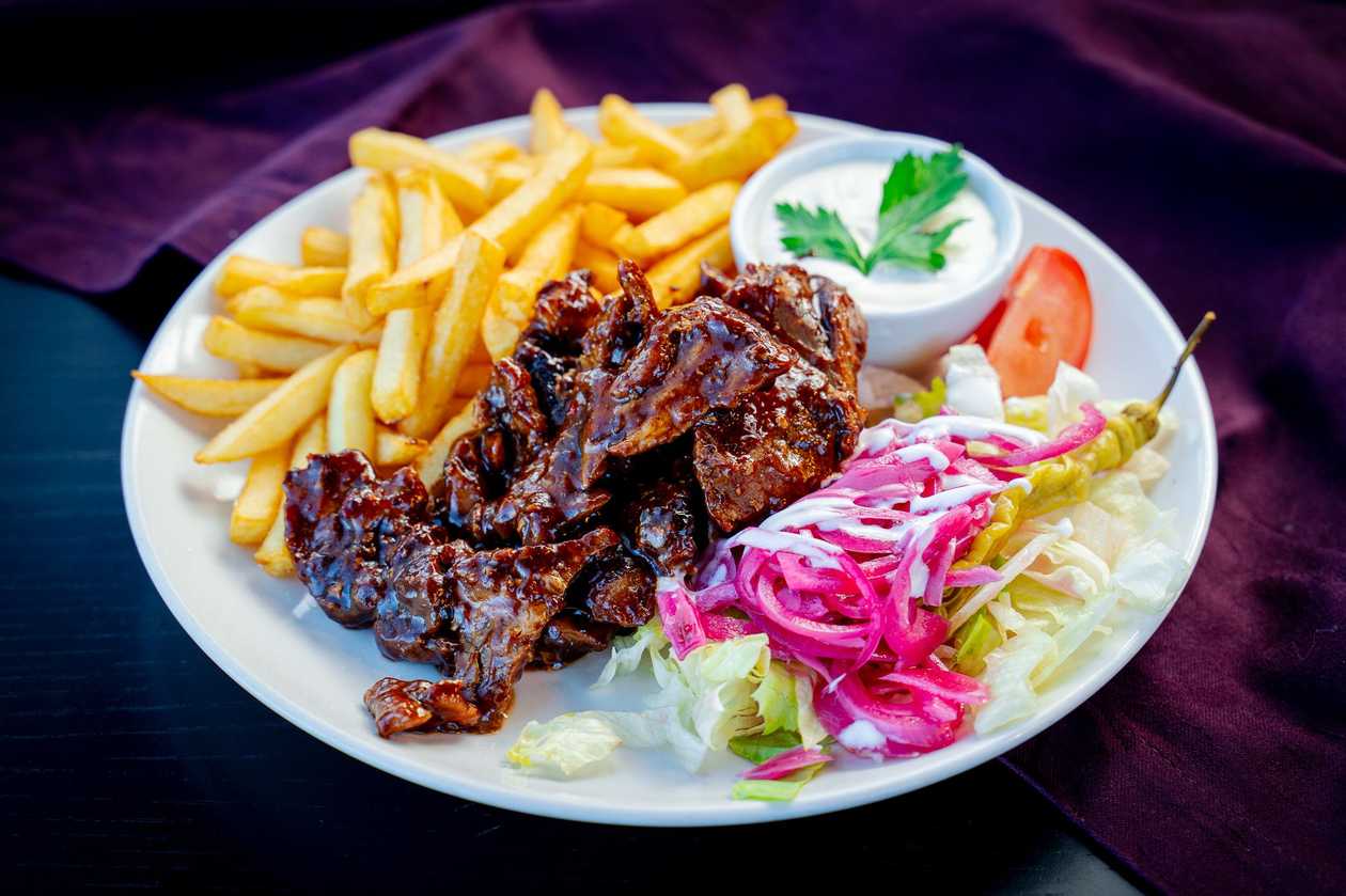 Large Kebab with French Fries