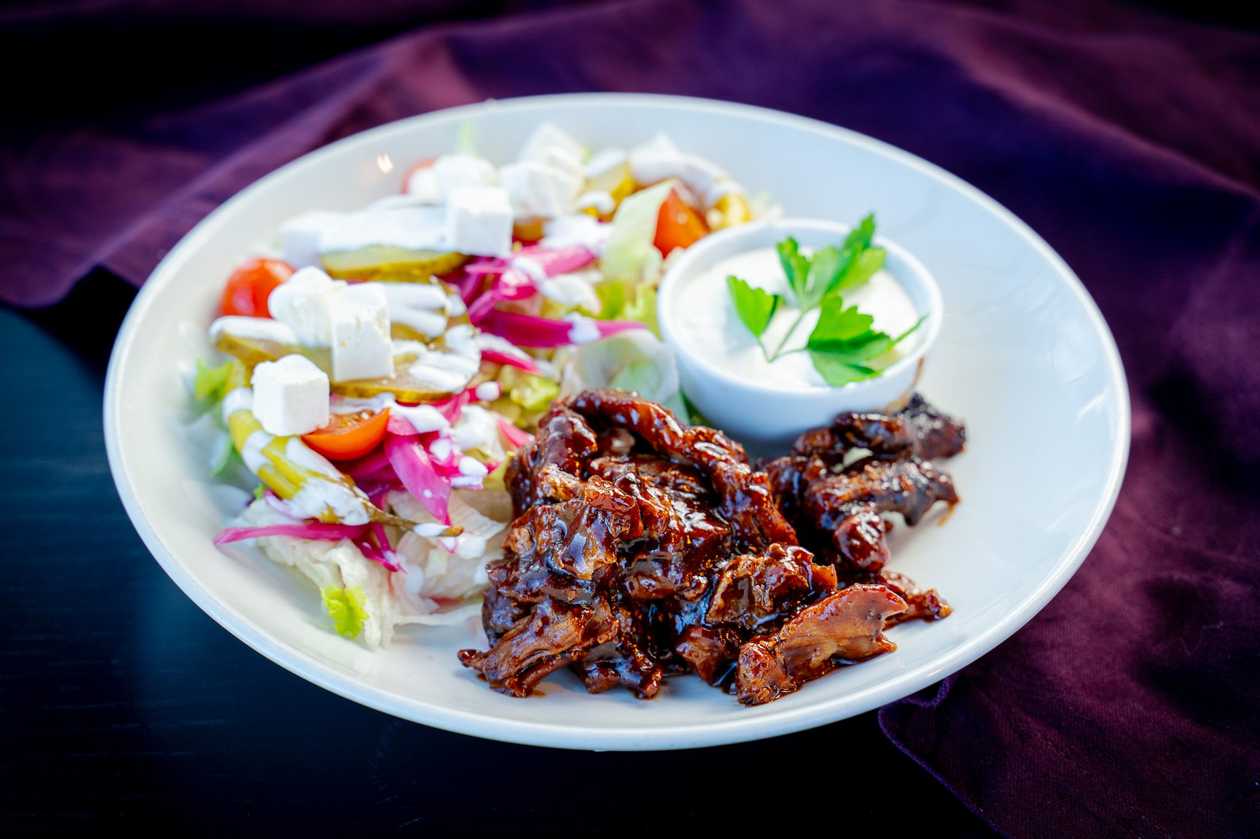 Kebab with Salad