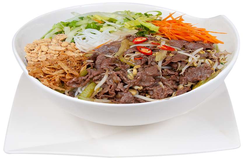 Smažené rýžové nudle s hovězím masem