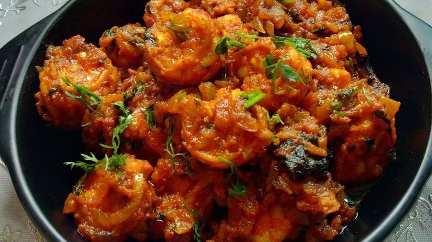 Prawns Tawa Masala