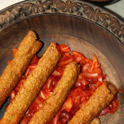 Chicken Kashmiri Seekh Kebab