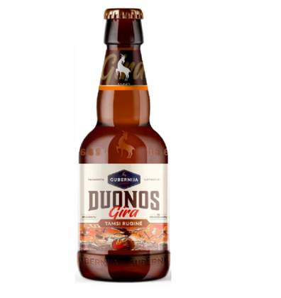 Gira GUBERNIJA DUONOS Tamsi ruginė, 0,33l