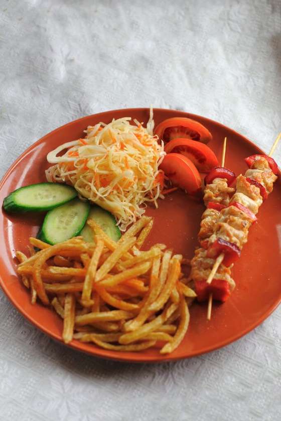 Chicken skewers