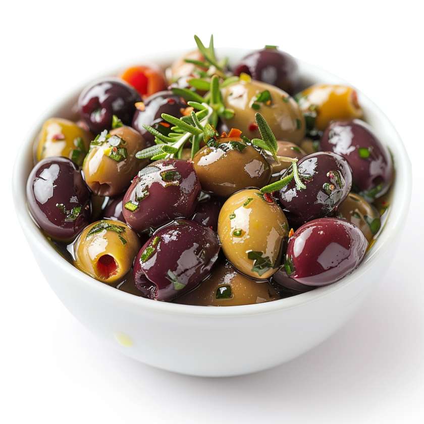 Assorted marinated olives