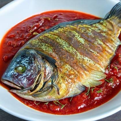 Deep-Fried Tilapia in Tomato Sauce