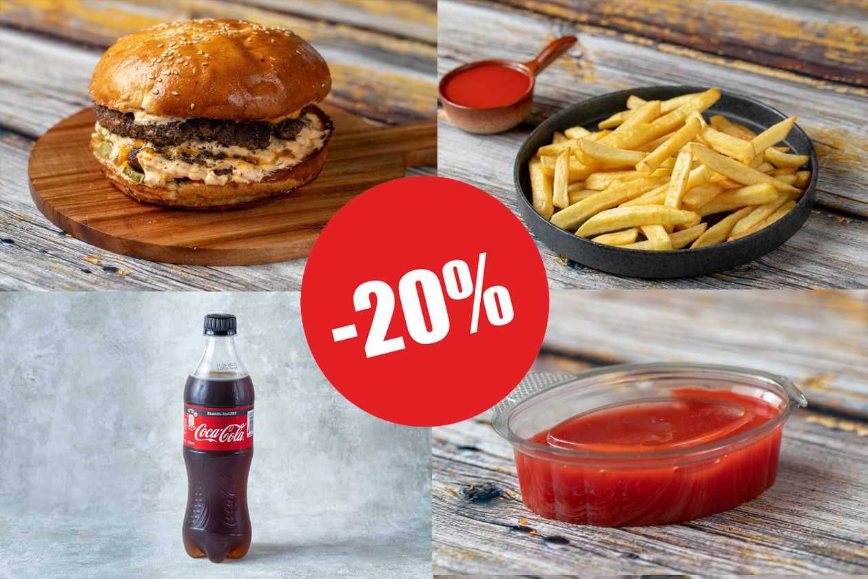 Double Cheeseburger Combo Menu