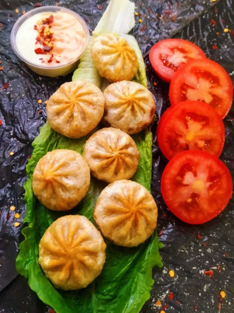 Fried Georgian style dumpings