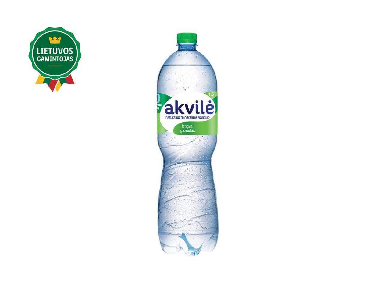Gazuotas vanduo Akvilė 1,5l