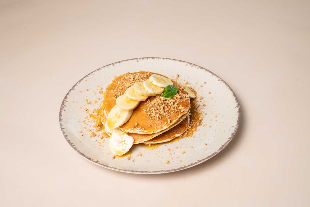 62. Maple Syrup, Hazelnut, Banana Pancakes
