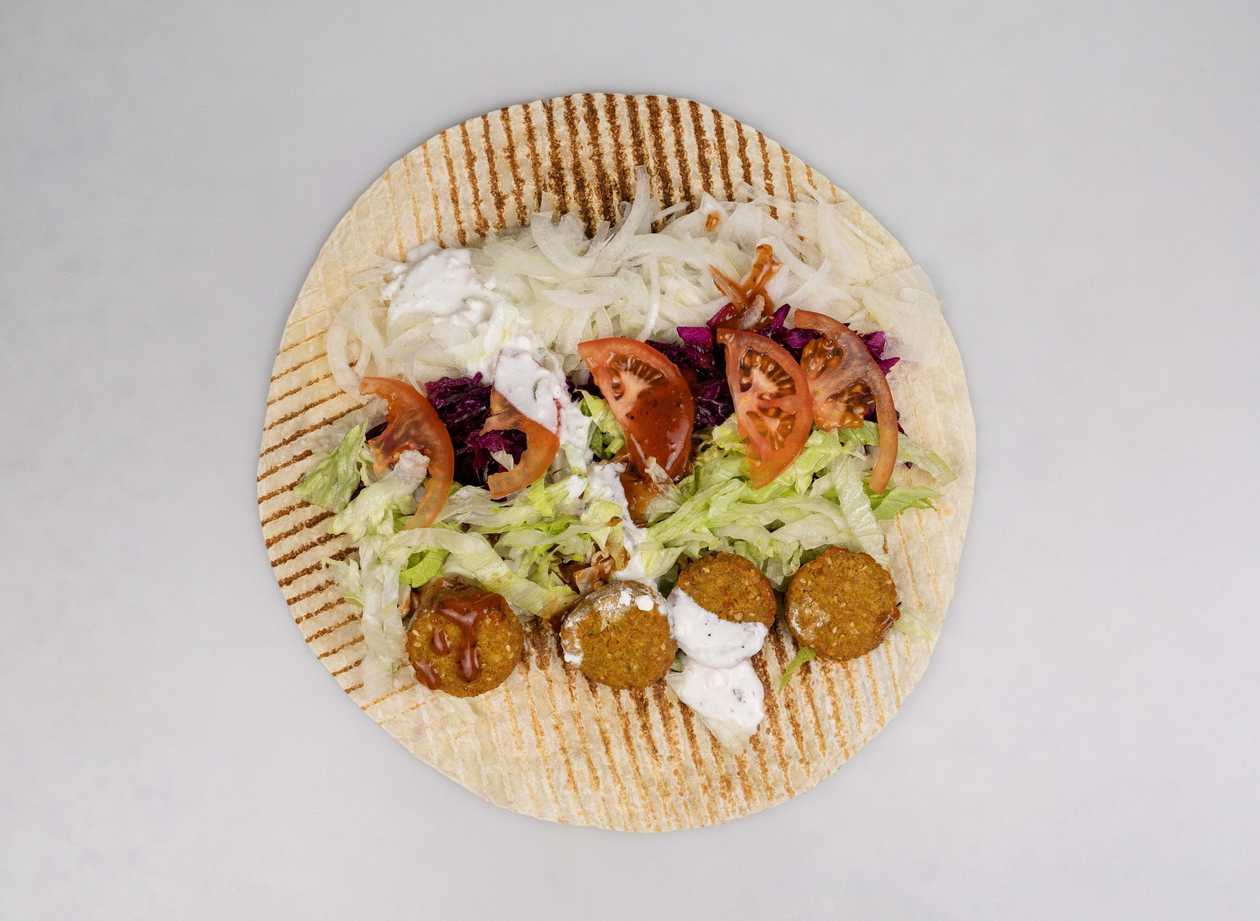 Falafel v tortille