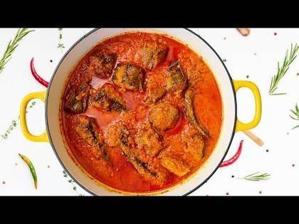 Nigerian Mackerel or Tilapia Fish Stew
