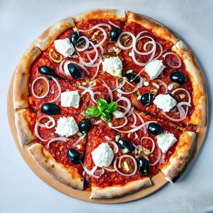 Two Mediterranean Pizza