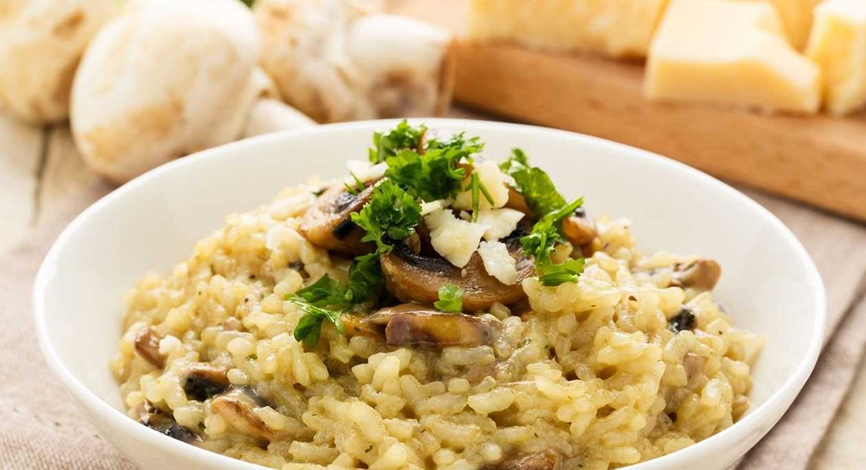Šampiňónové krémové rizoto