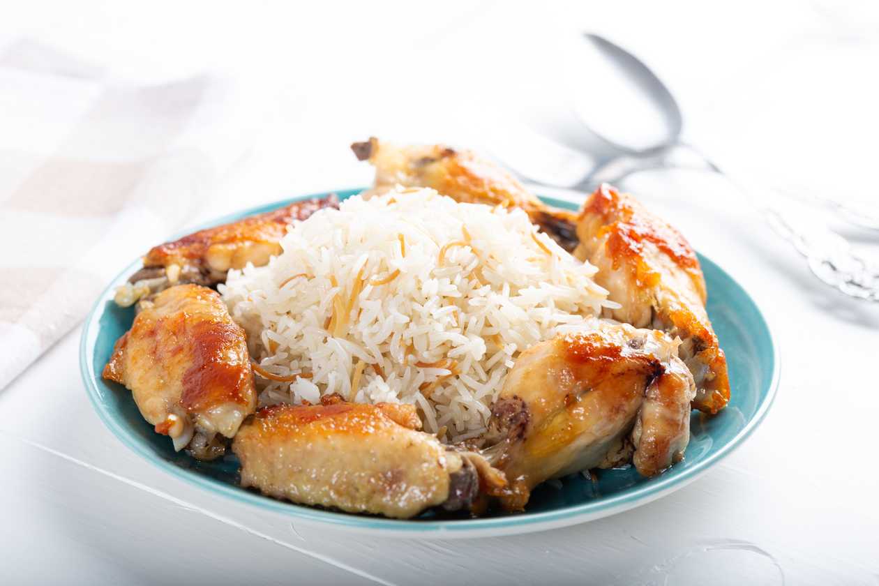 Chicken Dry Fry with Rice