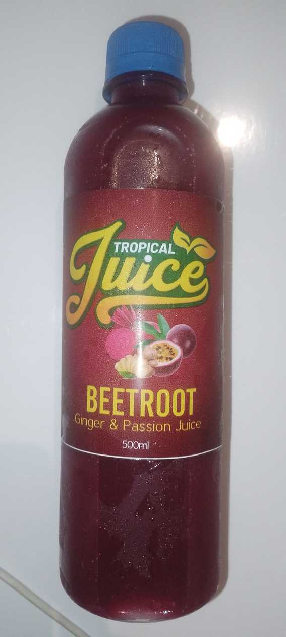 Tropical Juice - Beetroot, Ginger and Passion Juice