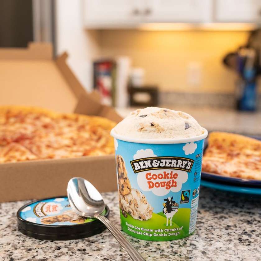 Pizza + Ben & Jerry’s
