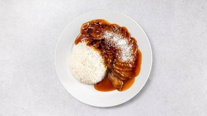 A44. Duck on honey with rice