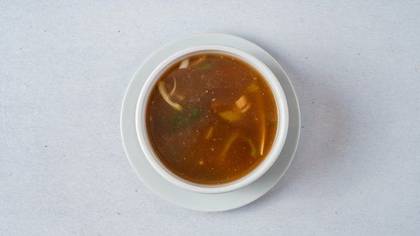 A2. Chicken soup with bamboo and mushrooms