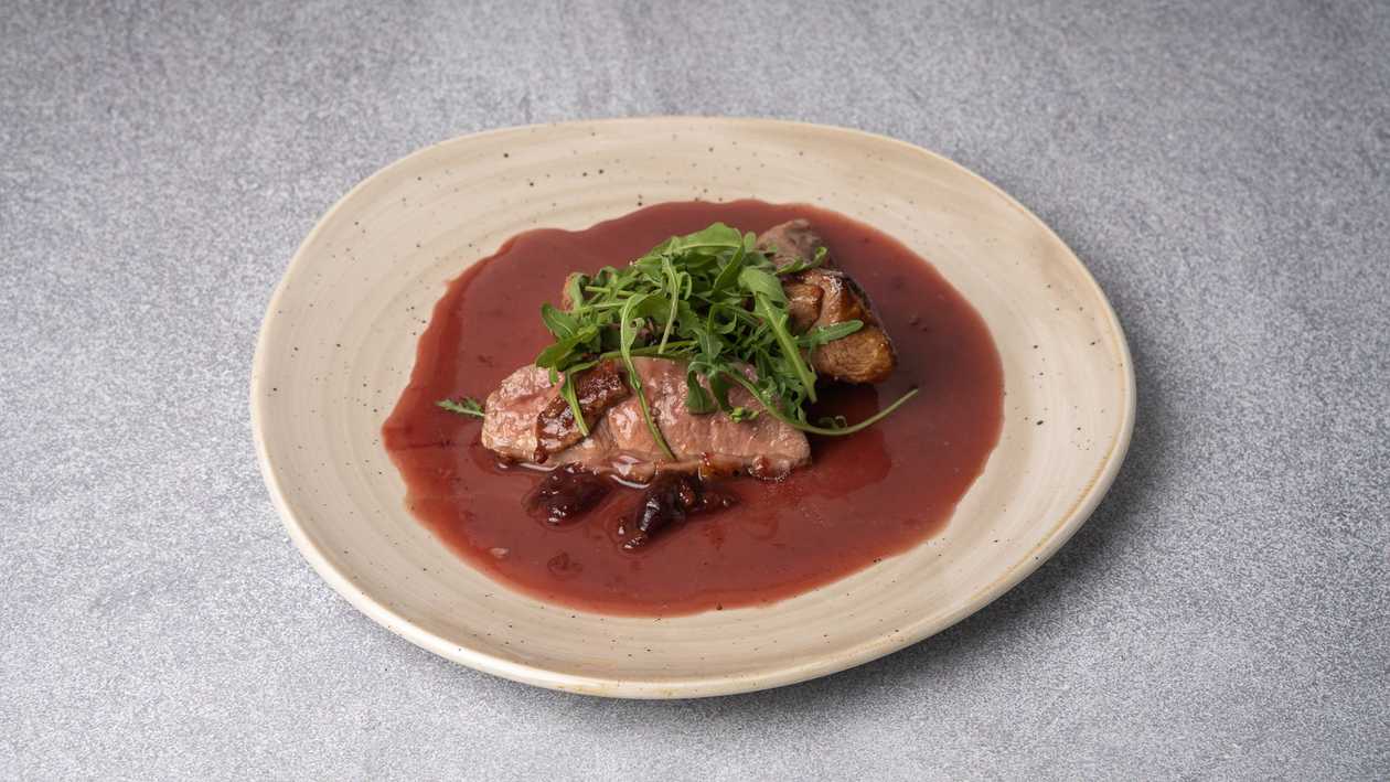Duck Breast with Cherry Sauce
