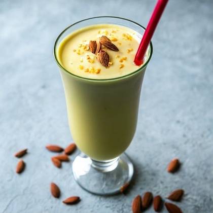 Almond Saffron Milkshake