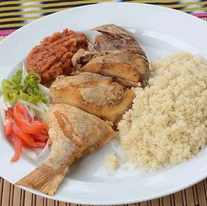 Red fish & Attieke
