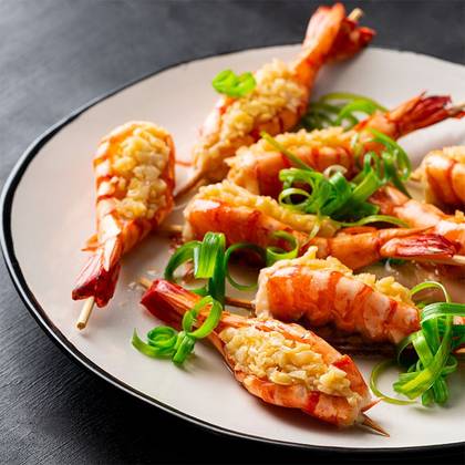 Steamed Prawns (2 pcs)