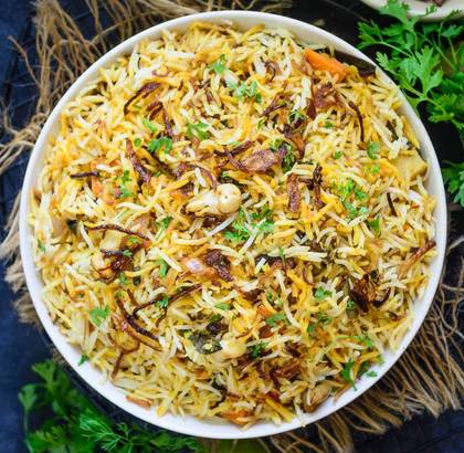 Vegetable Hyderabadi Biryani