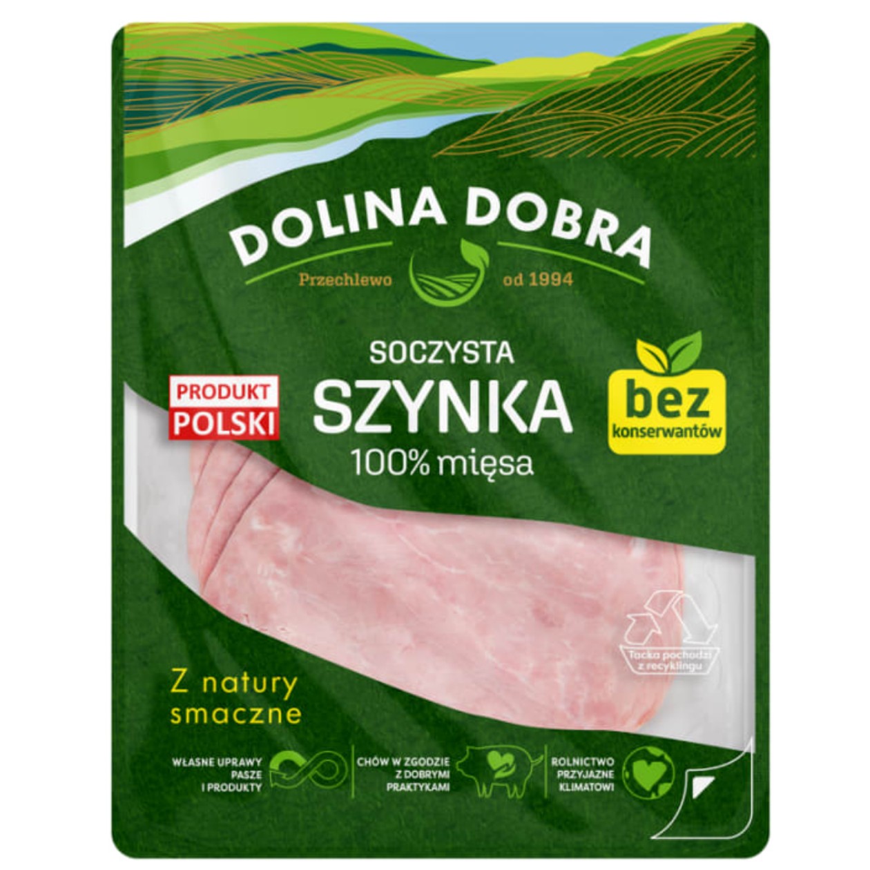 Ham 100% Meat Dolina Dobra 100g (expires soon)