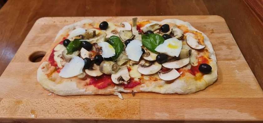 Pinsa Capricciosa Vegetariana