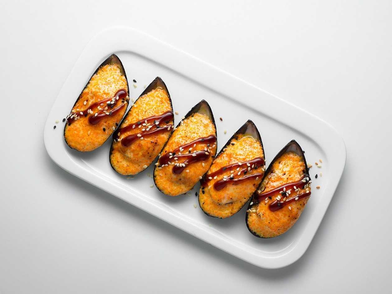 656. Запечённые большие мидии (5 шт.)