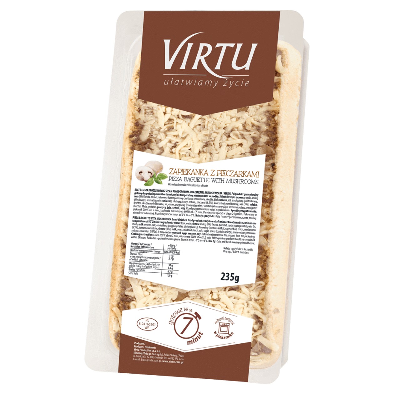 Virtu casserole with mushrooms 235g