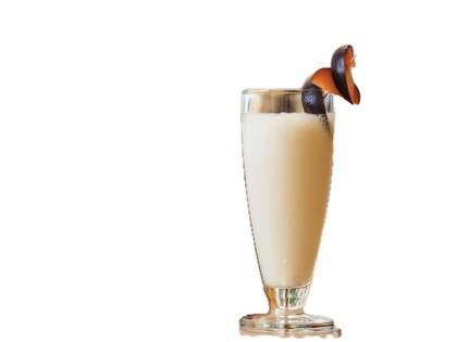 Ice Cream Cocktail with Plum Juice